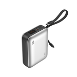 LZEL Zenoflex Flow10 20000Mah Pd3.0 & Qc 3.0| 65W |Dual Usb-C Input/Output Power Bank | Silver