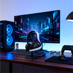 Asli Global Wavetune Series High-Performance 2.4G Wireless Tri-Mode Gaming Headset | White