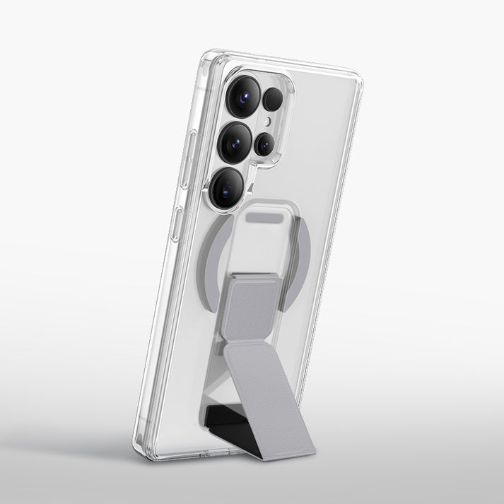 كڤر حماية Keephone SnapGrip MagSnap مع حزام جلدي مدمج وحامل قابل للطي لهاتف Samsung S26 Ultra