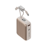 90 Percent Primcore Neo 22.5W Dual Built-In Cables Power Bank Powerdelivery | Qc 3.0 | Usb-C & Usb-A, And With Lightning | Gold