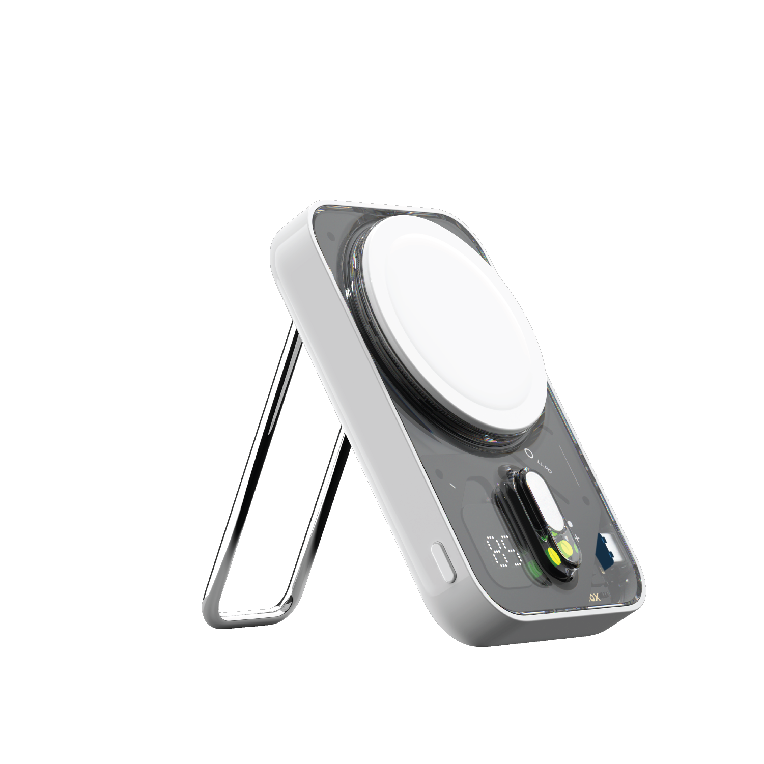 موماكس بطارية شحن متنقلة لاسلكية  1-Power Flow  مغناطيسي 10000 مللي أمبير