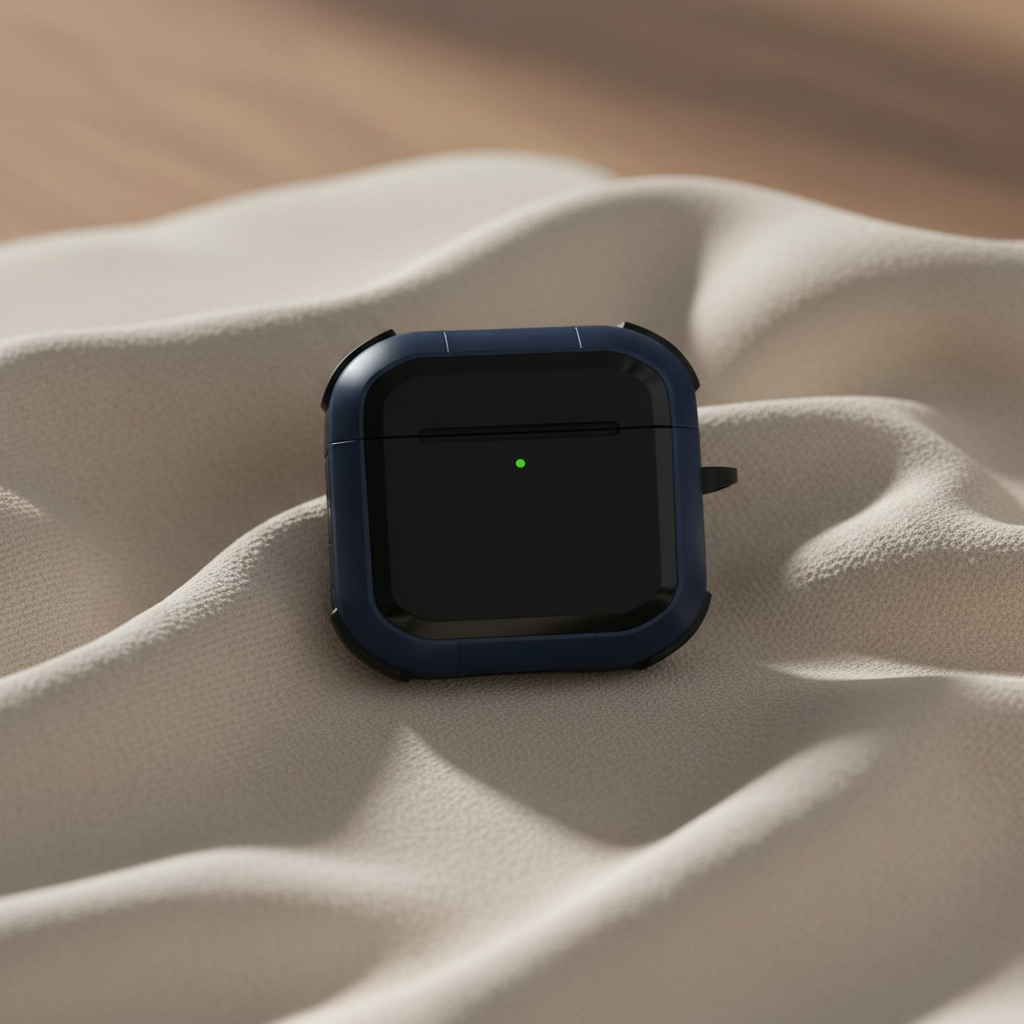 كڤر حماية Aurum Guard Max AirPods 4 من ليزل | ازرق / أسود