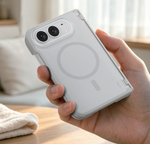 كڤر حماية LZEL MatteForge مطفي شفاف بخامات فاخرة ودعم MagSafe لهاتف iPhone Duo