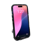 LZEL iPhone 16 Plus Mag Hexa Defender Clear Square MagSafe Case | Black