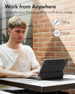 لوحة مفاتيح Zenkey Axon Series من ليزل لجهاز iPad 10th 10.9-بوصة | أسود