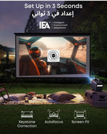 بروجيكتور نيوبولا مارس 3 للخارج، 1000 ANSI لومن، Full HD، مع نظام Android TV 11 وسماعات Dolby Audio 40W وبطارية تدوم 5 ساعات | أسود