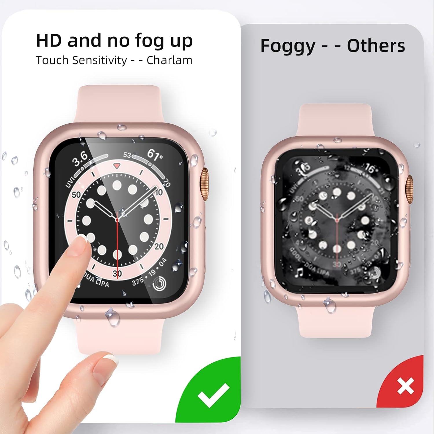 Anank Glass Protector For Apple Watch S7 45mm | White