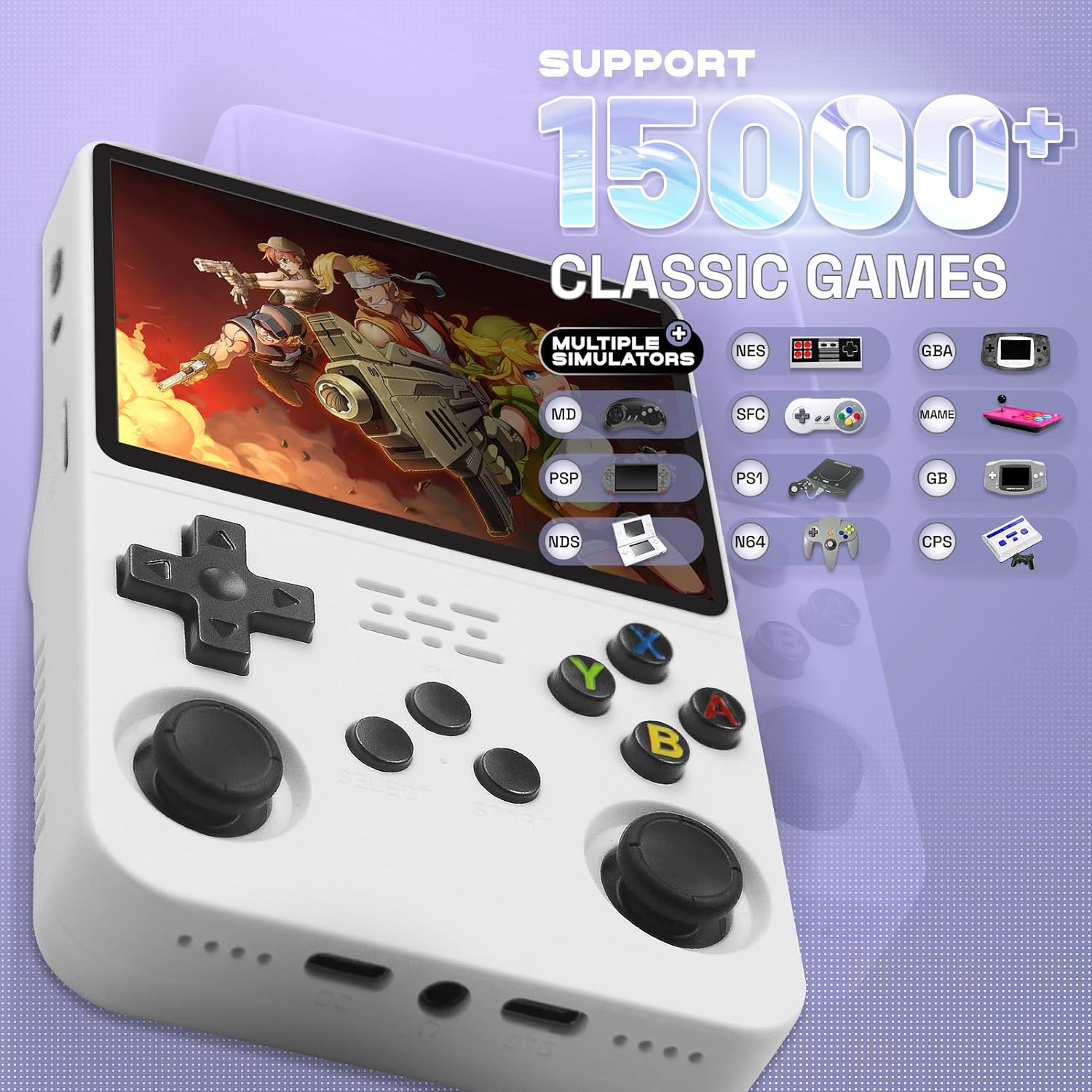 Asli Global Xretro Engine 3.5 Xretro Handheld Game Console With Linux System 128GB | White
