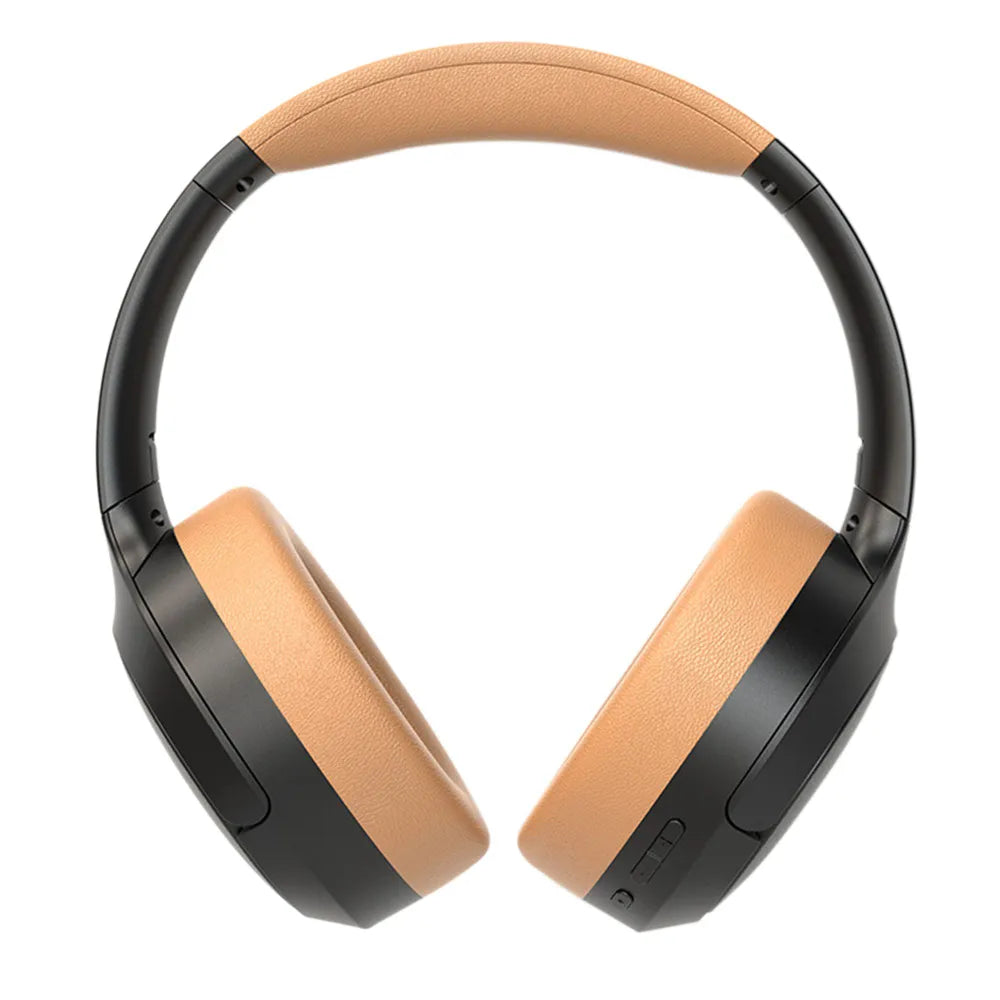 Wireless Active Noise Cancelling HeadPhones | Black / Brown