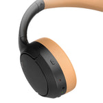 Wireless Active Noise Cancelling HeadPhones | Black / Brown