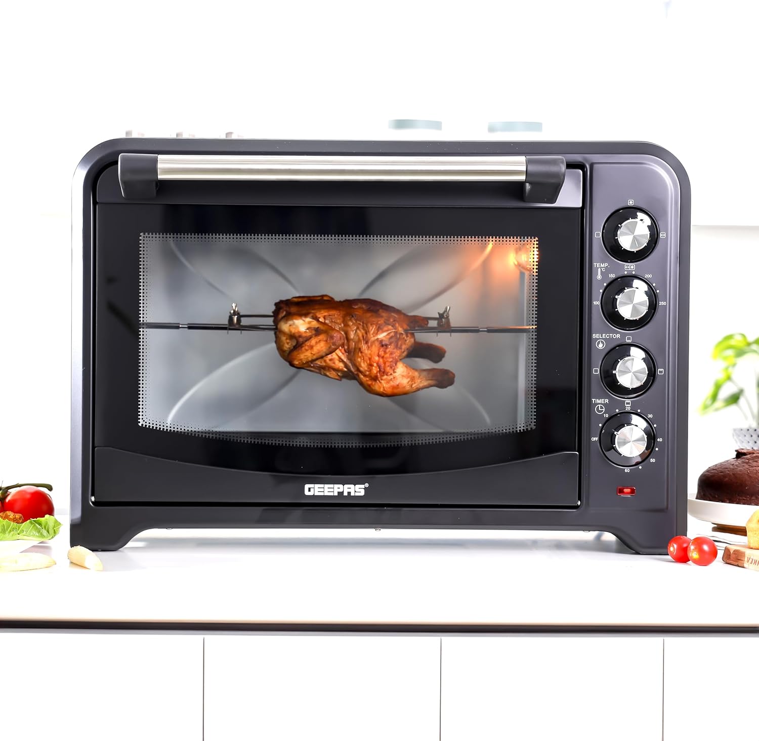 Geepas Electric Oven With Convection And Rotisserie, 60L