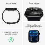 Apple Watch Series 10 - 46mm - GPS - Jet Black Aluminium Case - with Ink Sport Loop XL