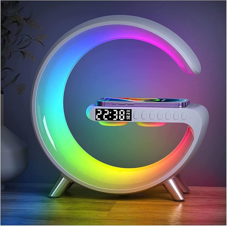 Wireless Charger Smart Light Speaker and Alarm Clock White | 2238 W