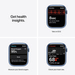 ساعة Apple Watch Series 7 (GPS + Cellular) مقاس 45 مم – هيكل ألومنيوم أزرق مع سوار رياضي Abyss Blue
