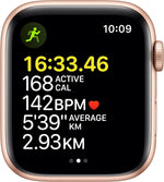 Apple Watch SE GPS + Cellular, 44mm Gold Aluminium Case with Starlight Sport Band - Regular