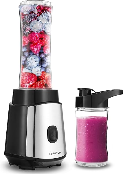 Kenwood Personal Blender 350W with 570ml & 400ml Bottles | Black & Silver