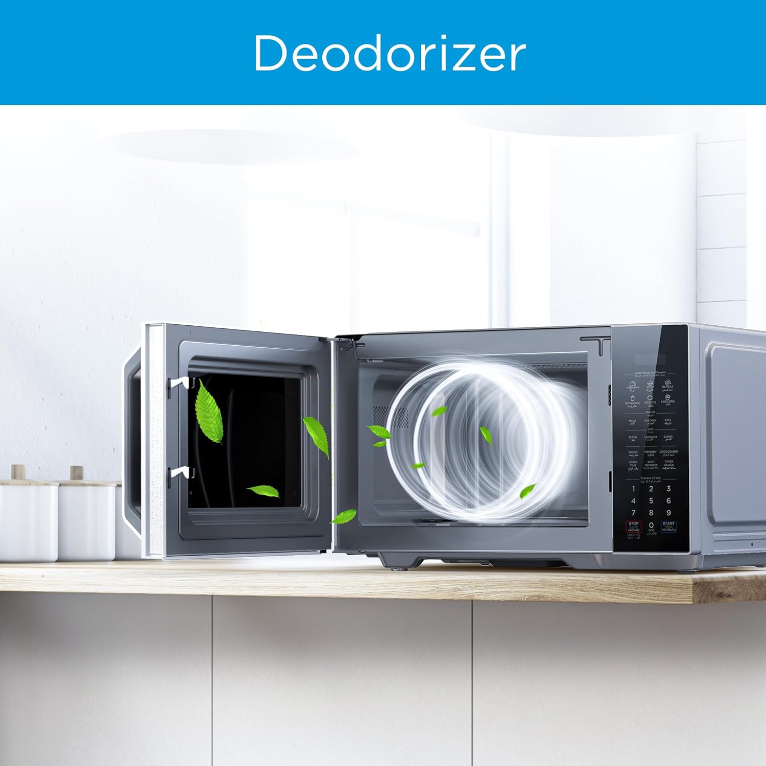 Midea 25L Microwave – Digital Control, 900W, Grill, Child Lock, +30s Start