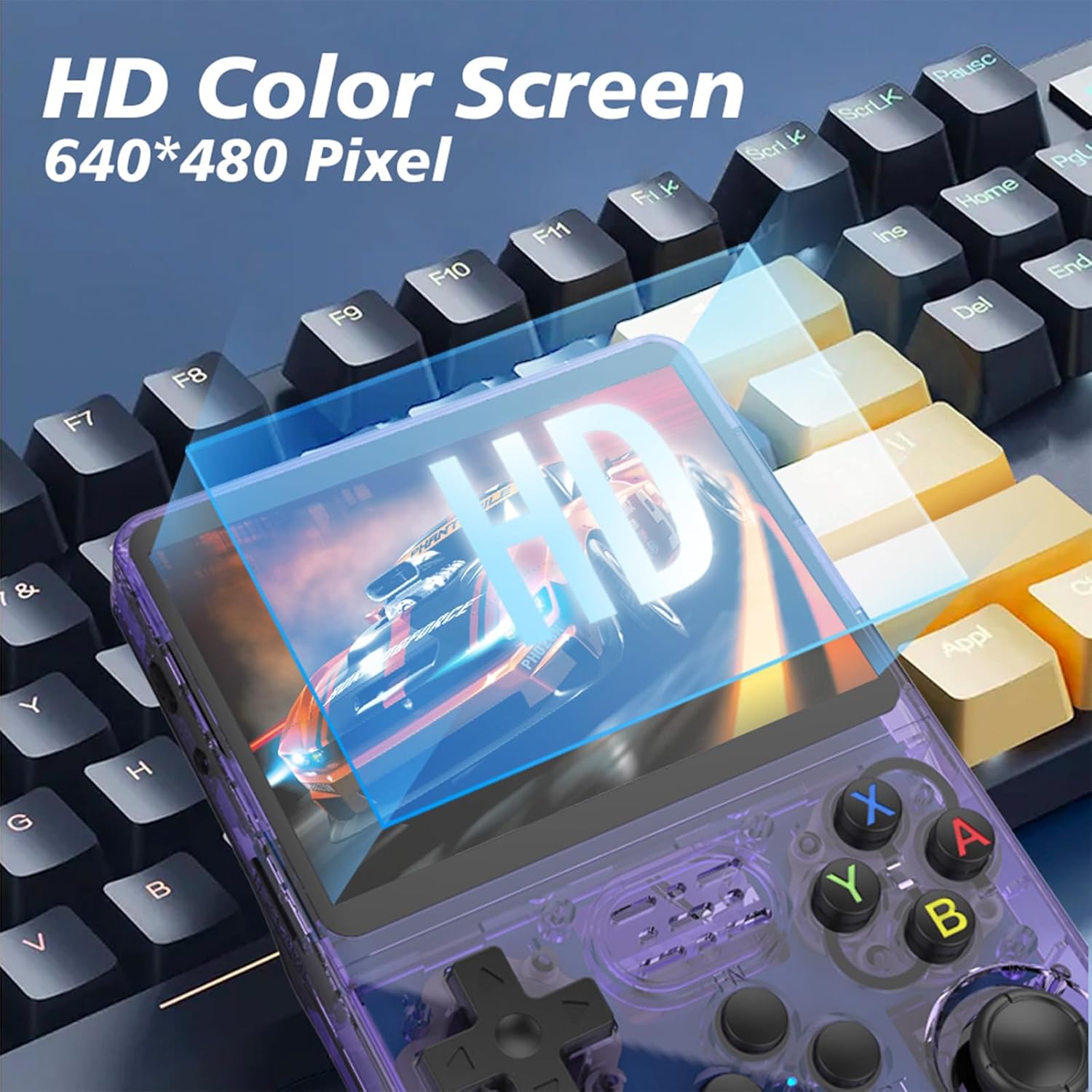 Asli Global Xretro Engine 3.5 Xretro Handheld Game Console With Linux System 128GB | Purple