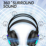 Gaming Headphones With 3.5mm Jack With Rgb Light | Black