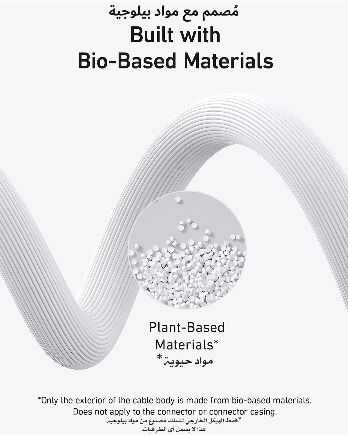 Anker Bio Based And Durable 542 USB-C to Lightning Cable 6ft | White