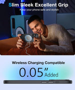 Hoco Airbag iPhone 15 Pro Max Magnetic Case | Clear Blue