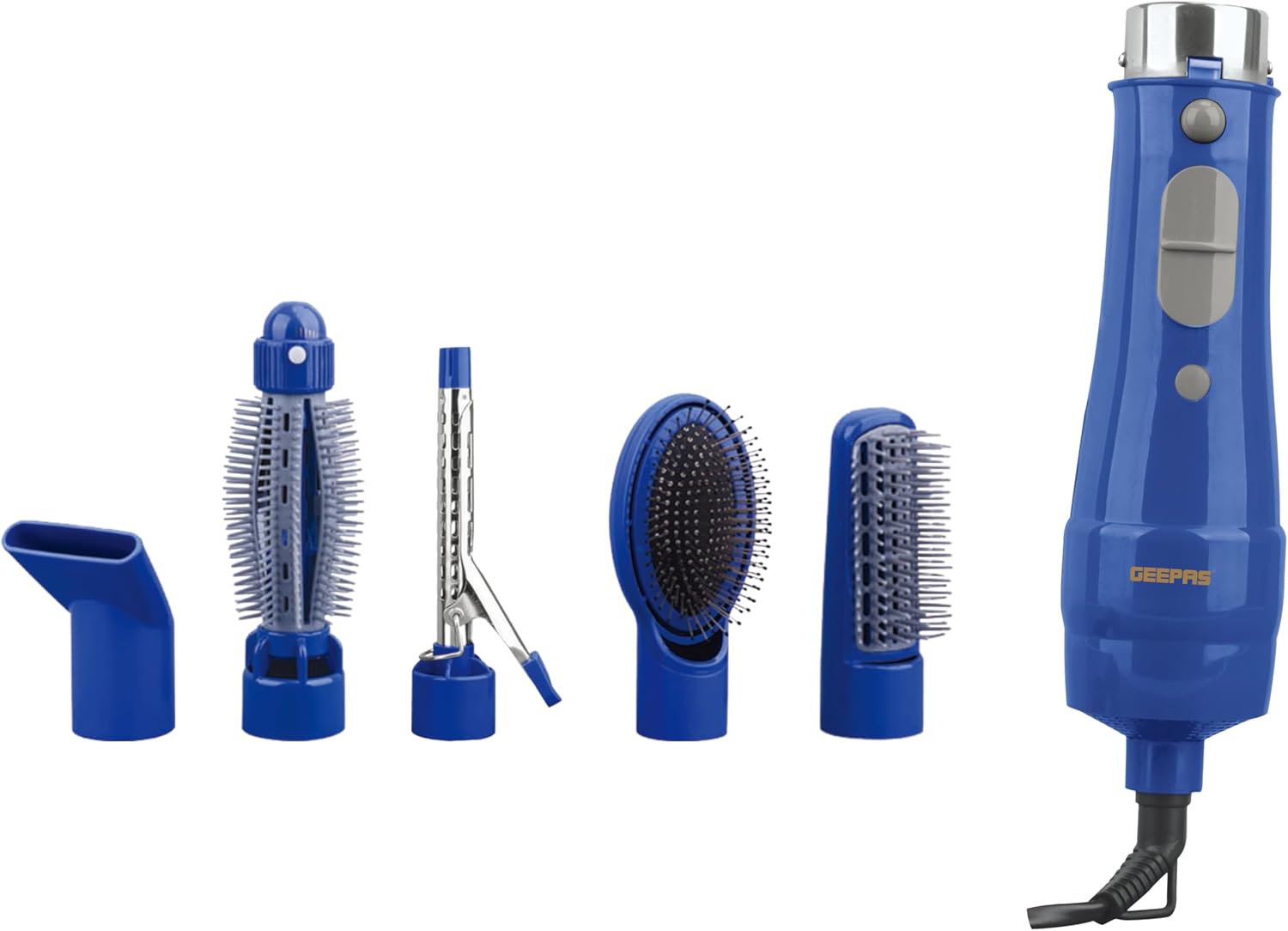 Geepas 6-in-1 Hair Styler – 750W, 2 Speeds, Cool Function