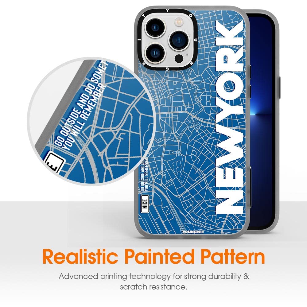 iPhone 13 Case Cover New York Youngkit Cover Protection | Blue
