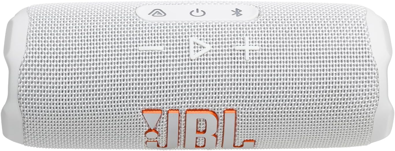 JBL Flip 7 Portable Waterproof and Drop-Proof Speaker | White