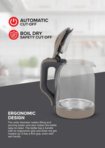Olsenmark Illuminating Glass Kettle 1.8L 1500W