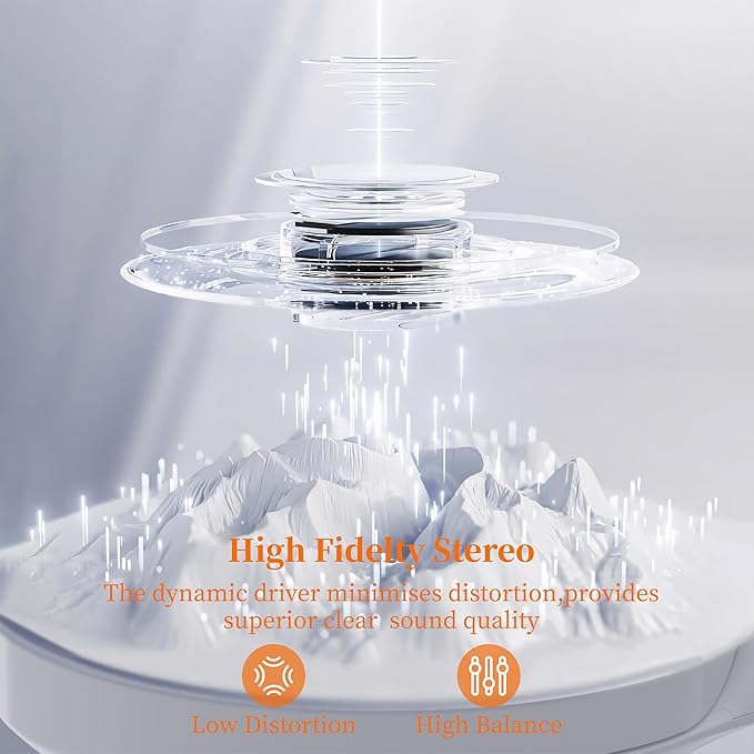 FingerTime Wireless Active Noise Cancelling HeadPhone | Sky Blue