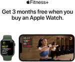  ساعة Apple Watch Series 7 – GPS + Cellular – مقاس 41 مم – علبة ألومنيوم باللون الأزرق (Blue) مع سوار رياضي لون Abyss Blue – الحجم العادي