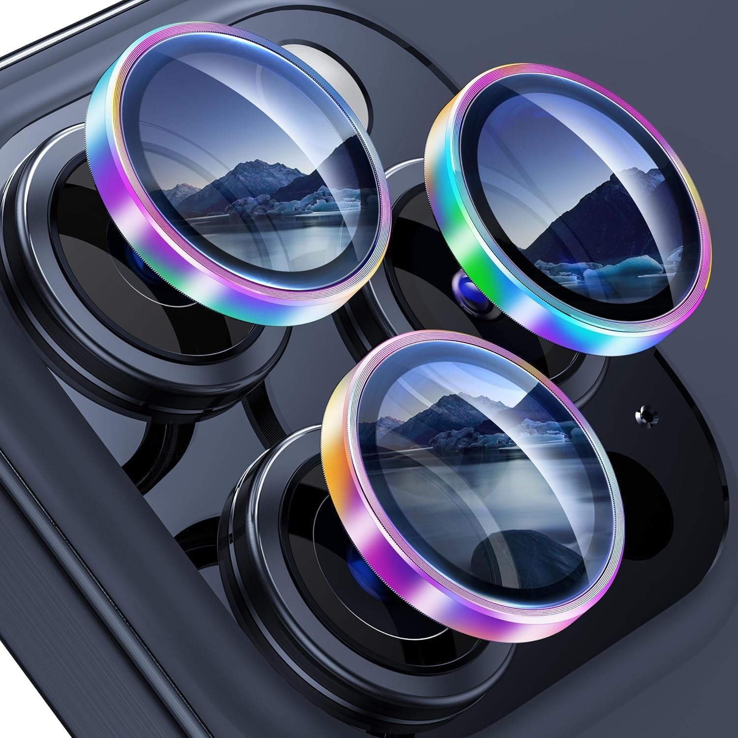 كاميرا Anank iPhone 15 Pro/15 Pro Max Ar الزجاجية ملتهبة من التيتانيوم