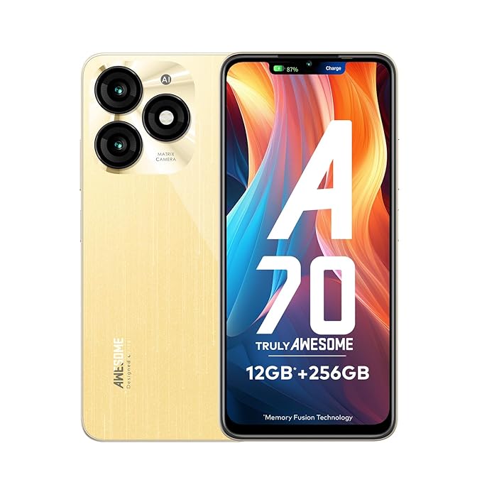 Itel A70 Awesome 256GB 4GB Phone – Brilliant Gold