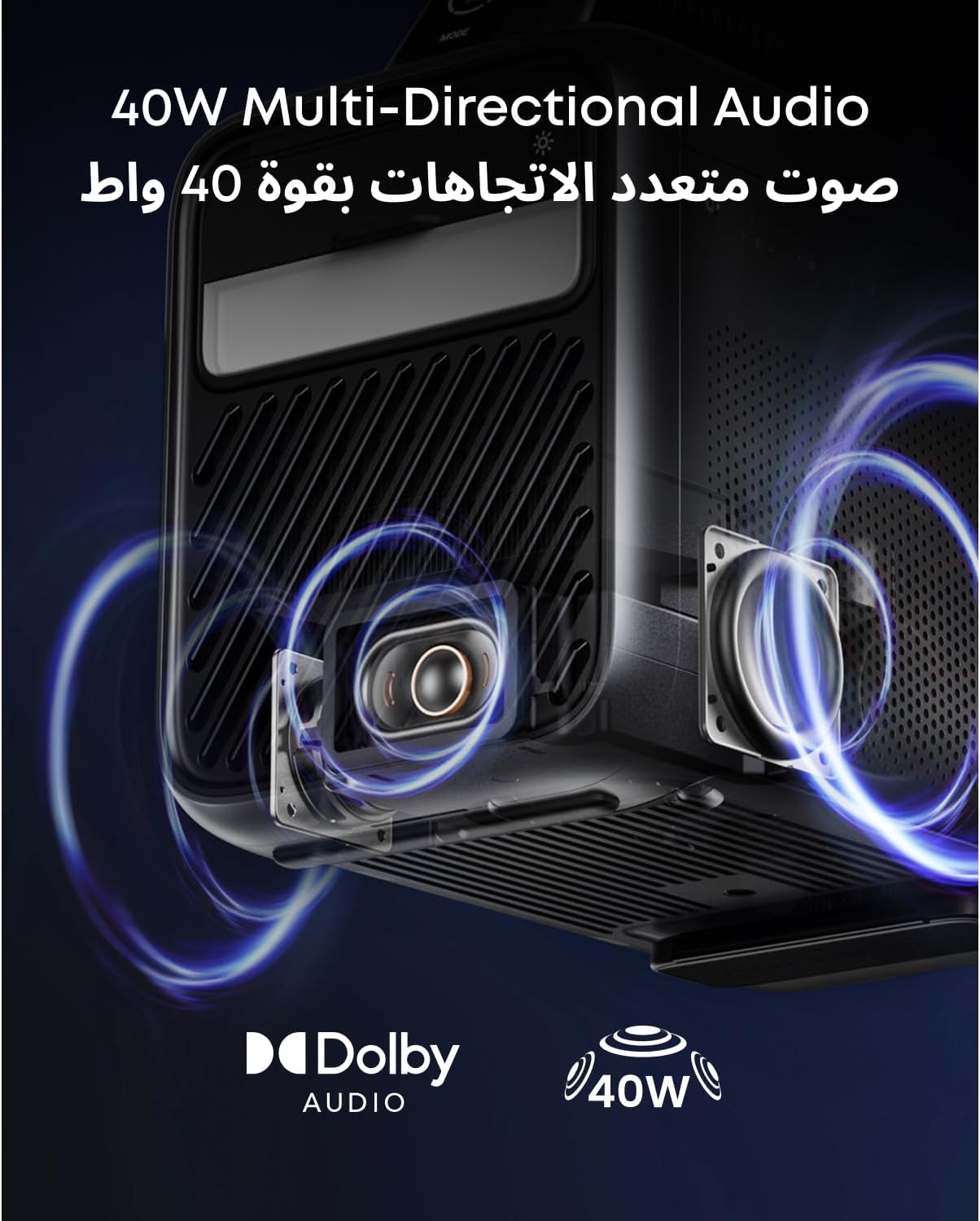 بروجكتور ذكي محمول NEBULA Mars 3 – Full HD | أسود