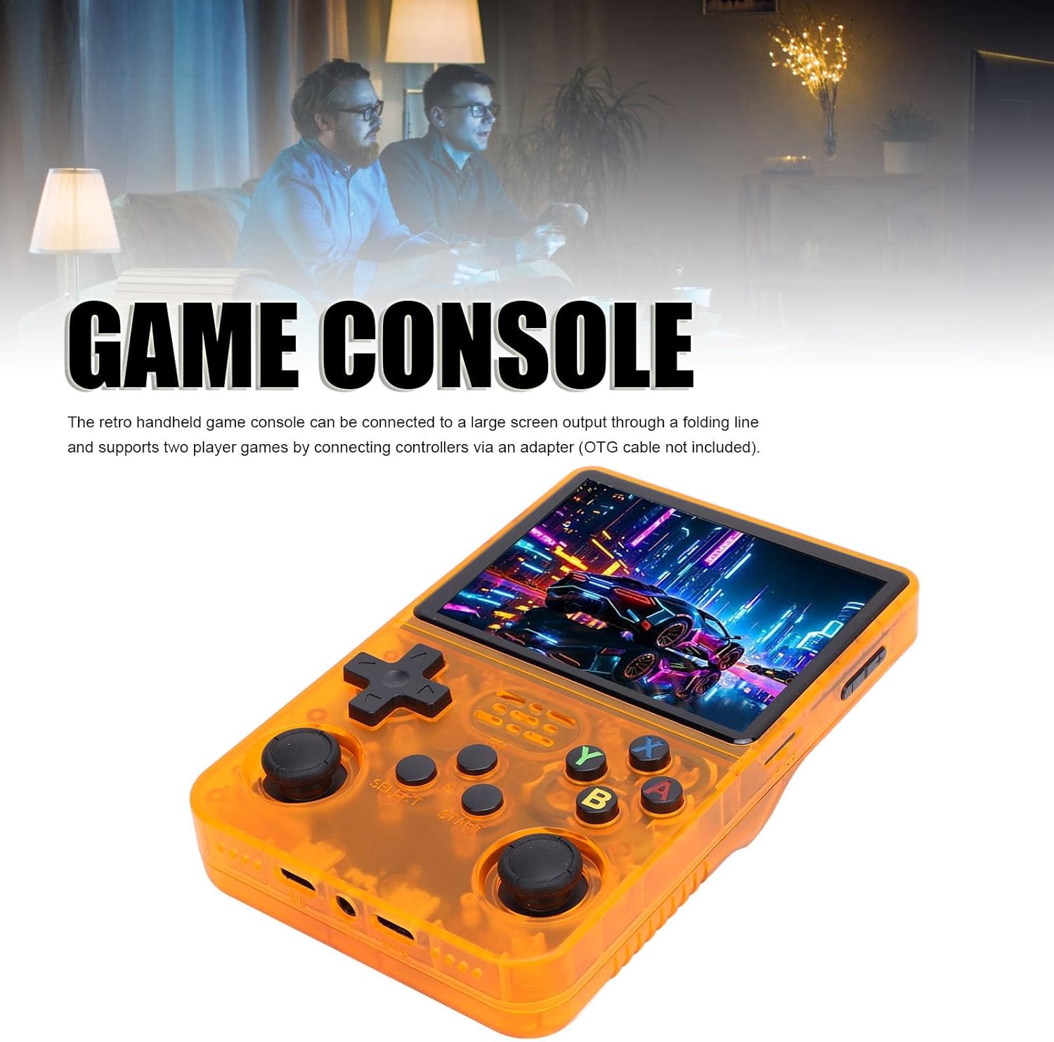 Asli Global Xretro Engine 3.5 Xretro Handheld Game Console With Linux System 128GB | Orange