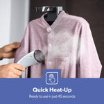 Geepas  Garment Steamer – 2000W, 1.3L Tank, Fast Heating, Adjustable Pole