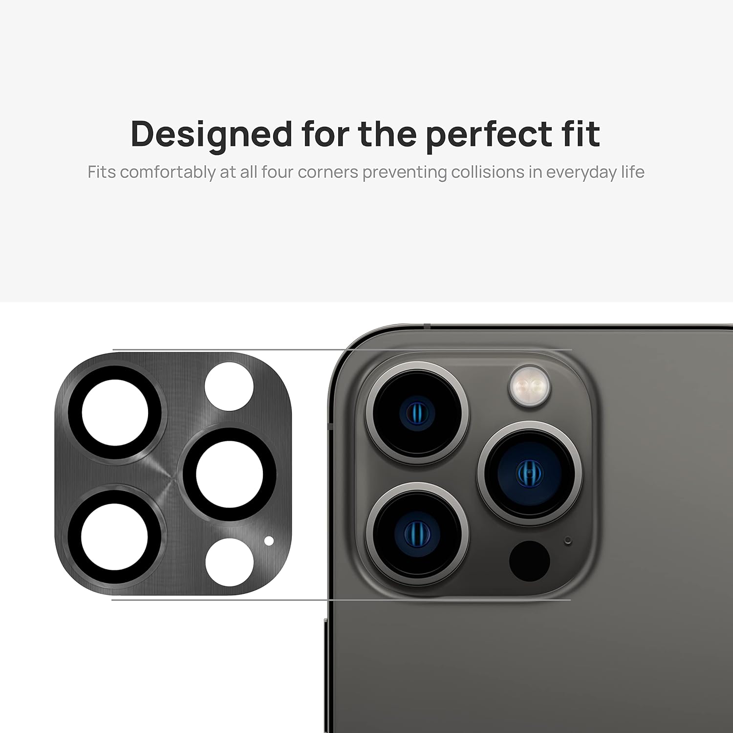 Anank iPhone 14 Pro /14 Pro Max Camera Lens Glass Screen Protector | Graphite