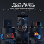 EKSA Gaming Headset With 3.5mm Jack | Black Red