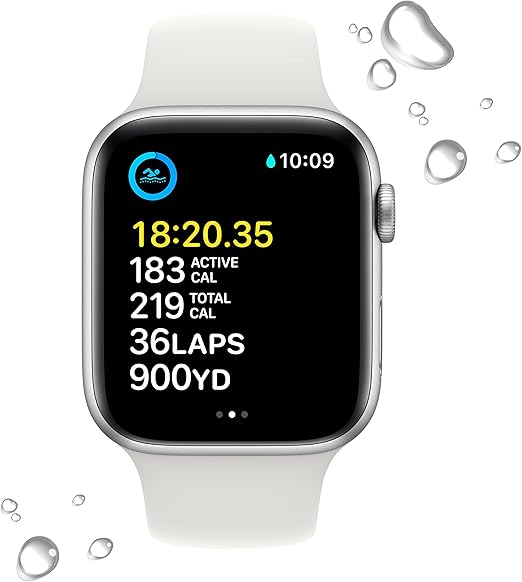 Apple Watch SE GPS + Cellular 40mm Silver Aluminium Case with White Sport Band - Regular
