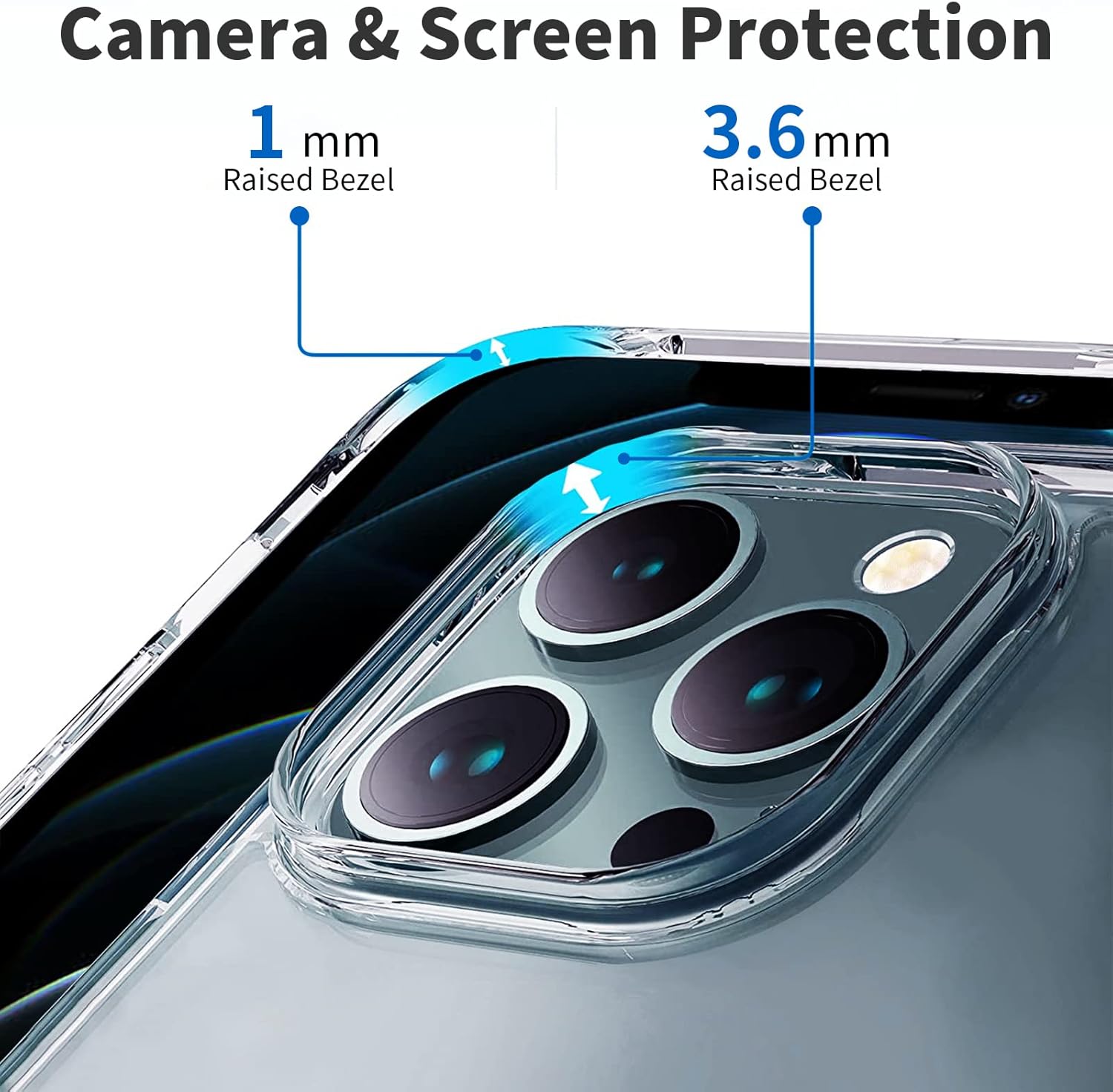 كڤر حماية PureArmor Shield من 90 Percent لهاتف IPhone 12 Pro Max | شفاف