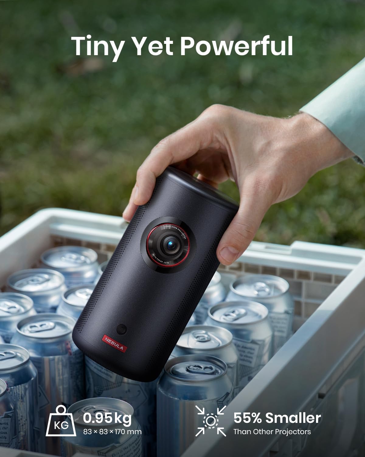 بروجكتور محمول Nebula Capsule 3 Laser بدقة 1080p | أسود