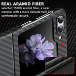 كڤر حماية Piblue سامسونج جالاكسي زد فليب 5 من ألياف الكربون | أسود