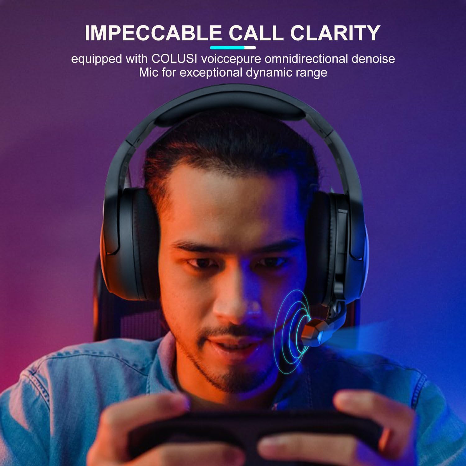 Colusi Multi-Platform Gaming Headset – 3.5mm + USB For PC, PS4/PS5, Xbox, Switch | Black