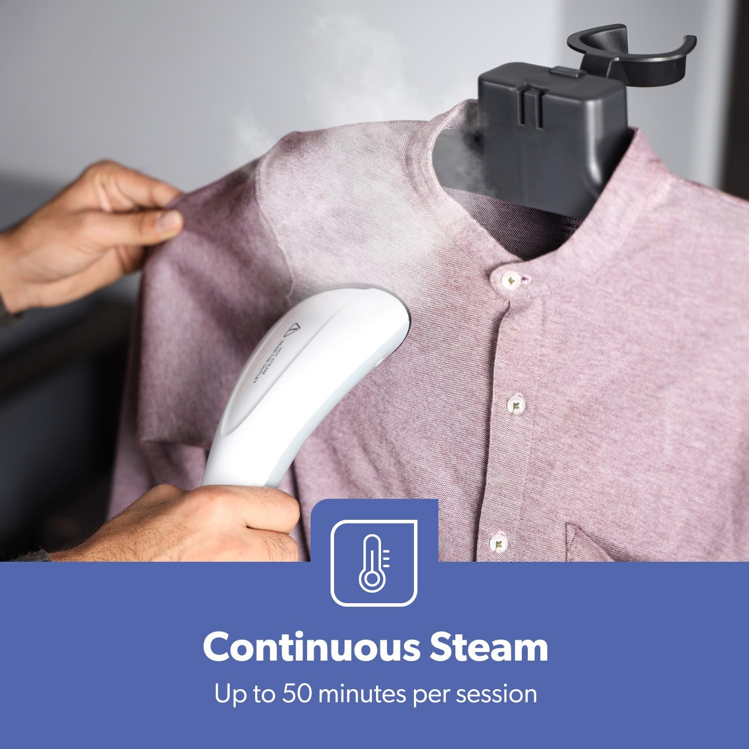 Geepas  Garment Steamer – 2000W, 1.3L Tank, Fast Heating, Adjustable Pole