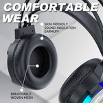 Gaming Headphones With 3.5mm Jack With Rgb Light | Black