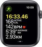 Apple Watch SE GPS + Cellular, 44mm Space Grey Aluminium Case with Midnight Sport Band - Regular
