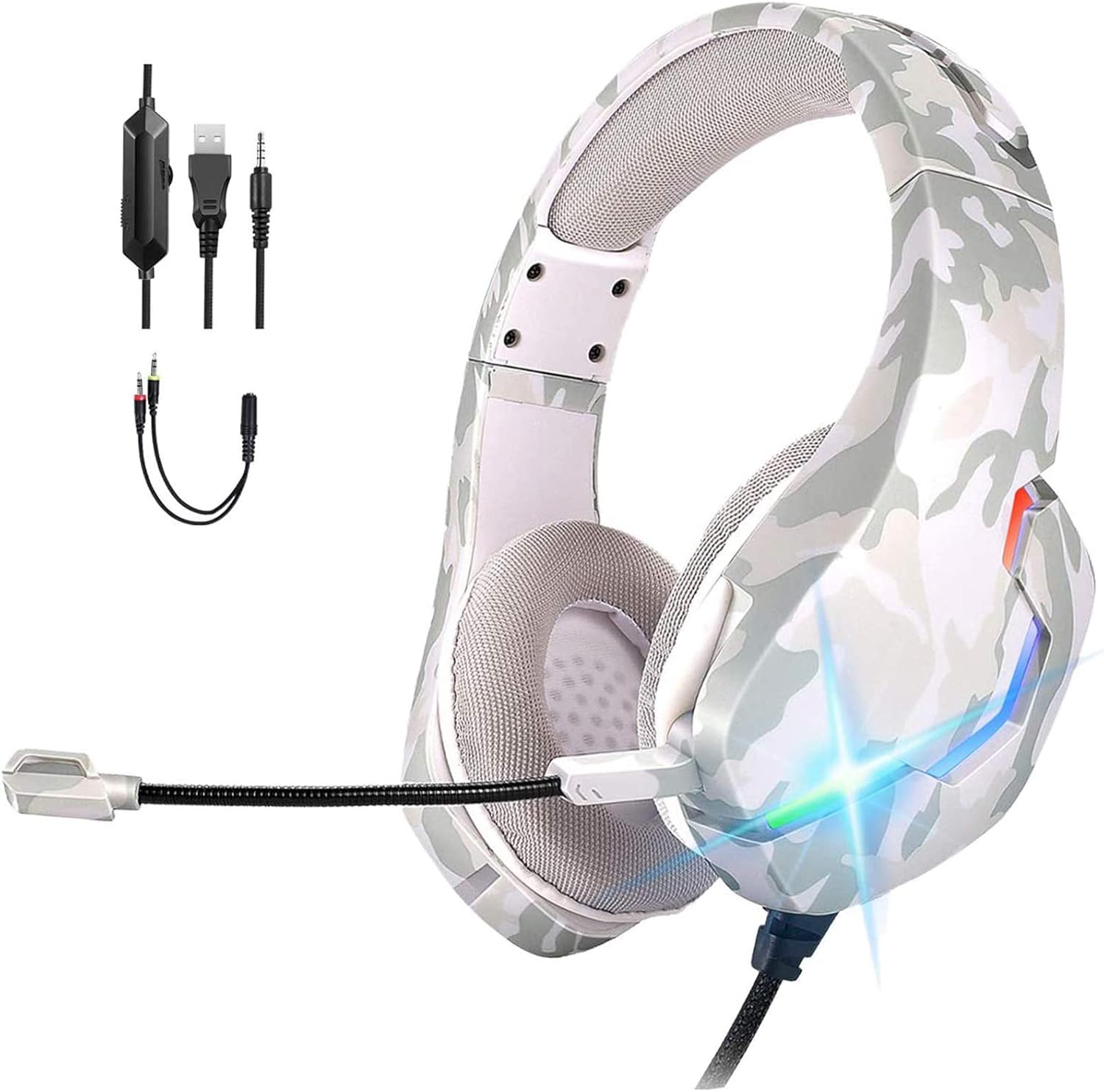 Hift Performance Professional Gaming Headset | Gray Camouflag