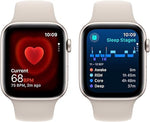 Apple Watch SE GPS 44mm Starlight Aluminum Case with Starlight Sport Band - M/L