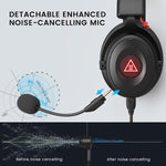 EKSA Gaming Headset With 3.5mm Jack | Black Red