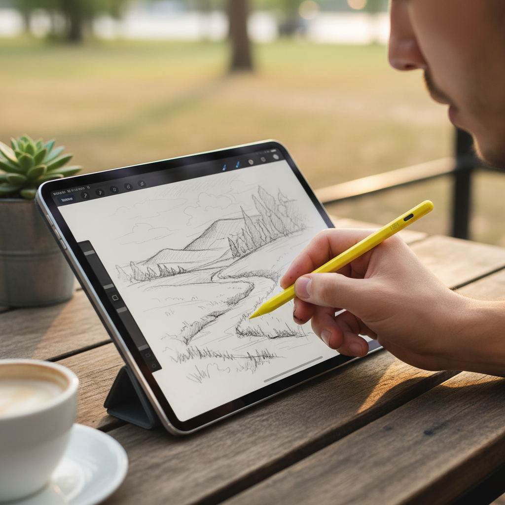 LZEL Pro-Touch Stylus iPad Pencil With Palm Rejection | Yellow